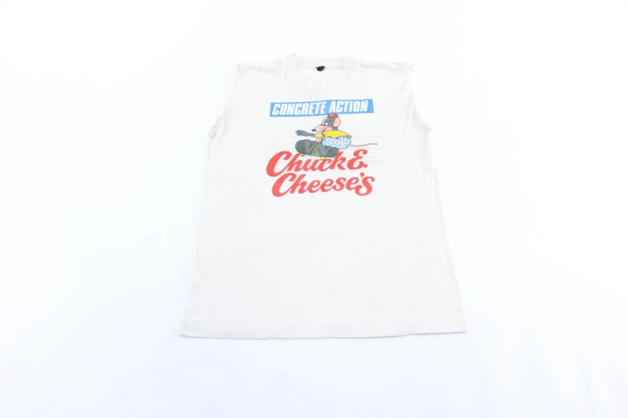 1988 Chuck E. Cheese's Concrete Action Graphic Tank Top