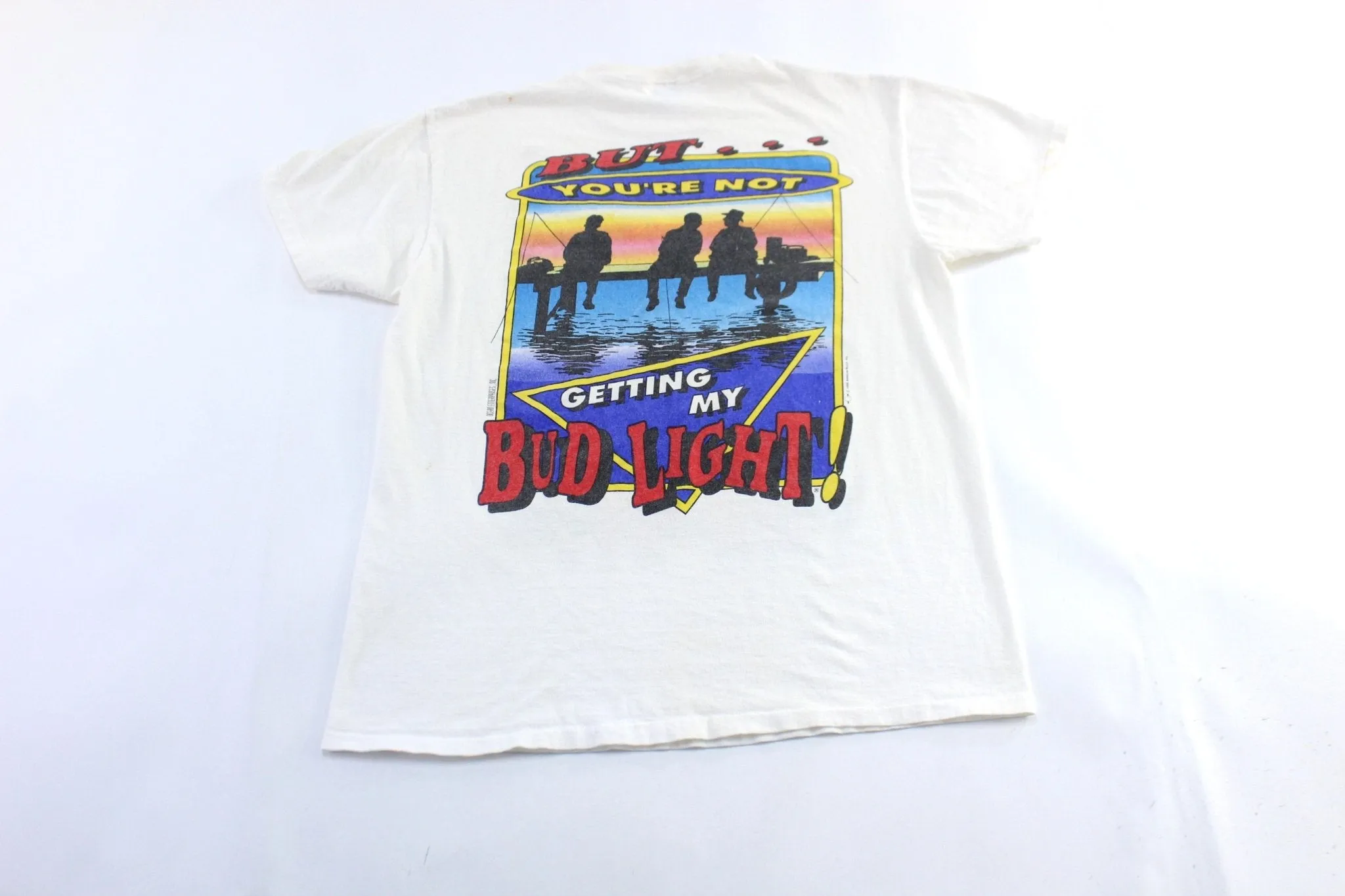 1996 I Love You Man BudLight Fishing T-Shirt
