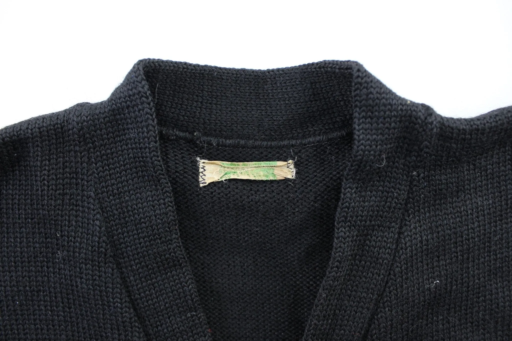 50's Black & Orange Varsity Letterman Cardigan