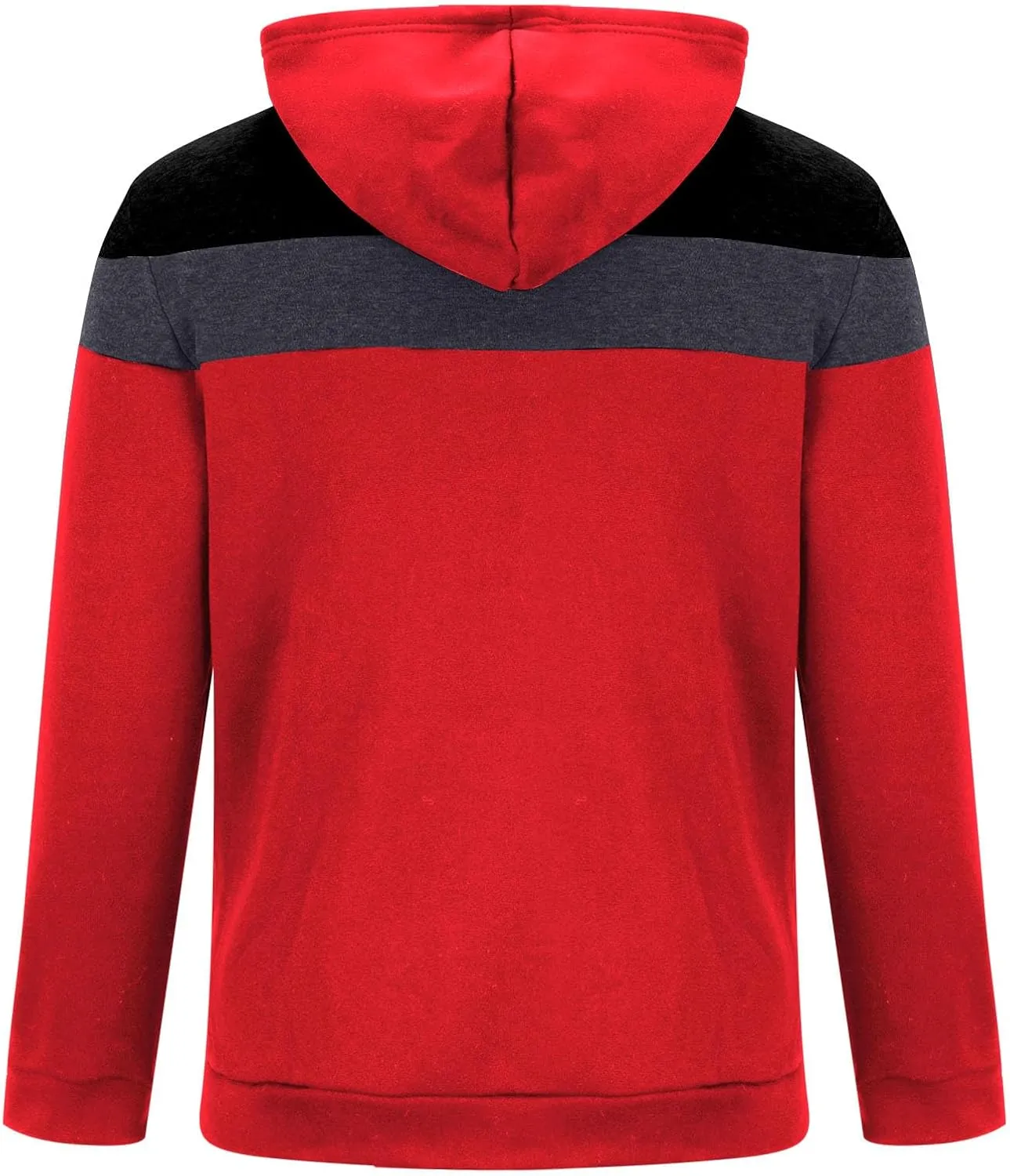Basic Hoodies For Men Workout Casual Long Sleeve Jackets Fashion Color Block Sweatshirt Tops Zipper Hooded Blouses