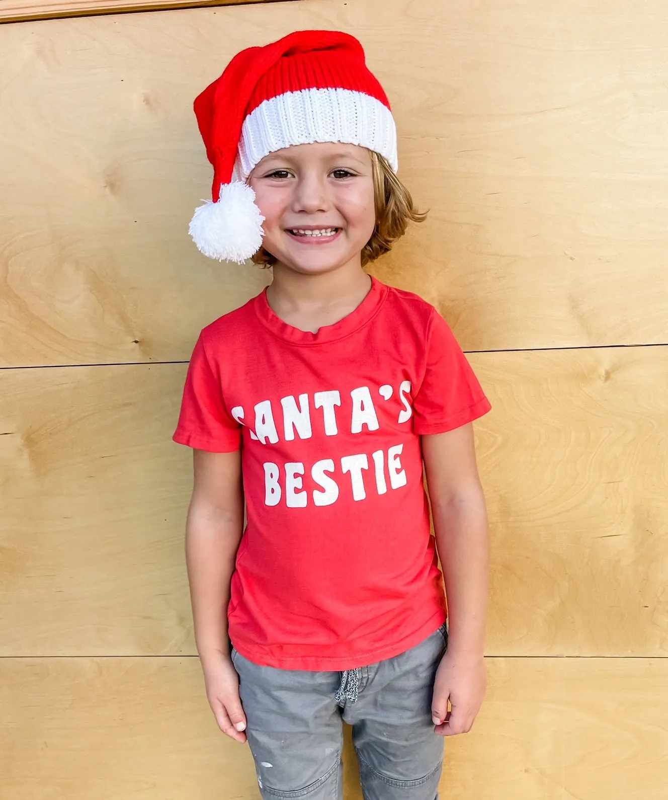 Brokedown Clothing Kid's Santa's Bestie Tee