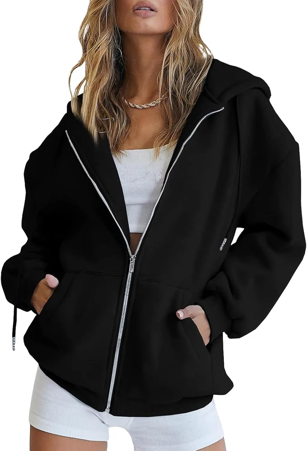 Cdiecer Hoodies For Women Zip Up Sweatshirt Trendy Y2k Hoodie Light Weight Jackets Casual Sport Sweaters With Pockets