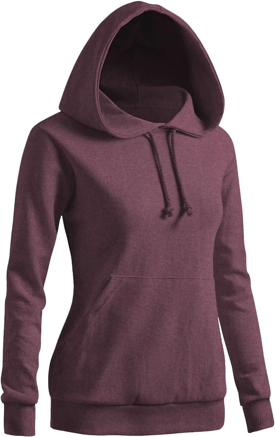 CLOVERY Women's Solid Hoodie Pocket Long Sleeve Hoodie