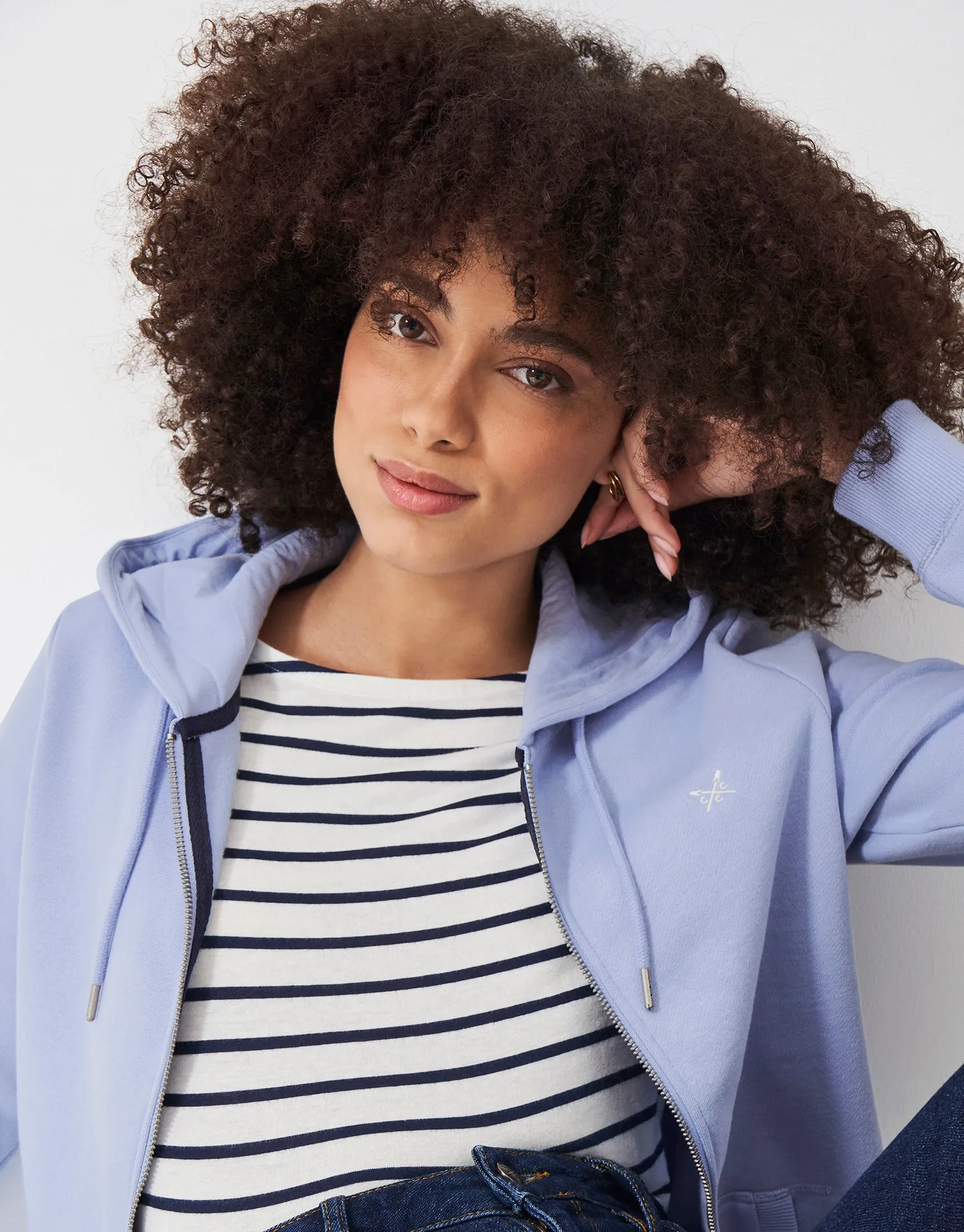 Crew Clothing Zip Through Hoodie
