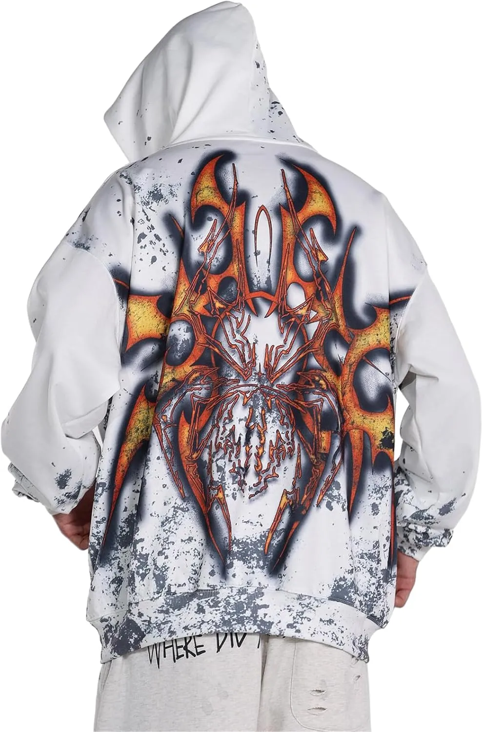 DONCARE Saint Tears Camouflage Vintage Full Patterm Print Hoodie Oversized Casual Daily Match Sweatshirts