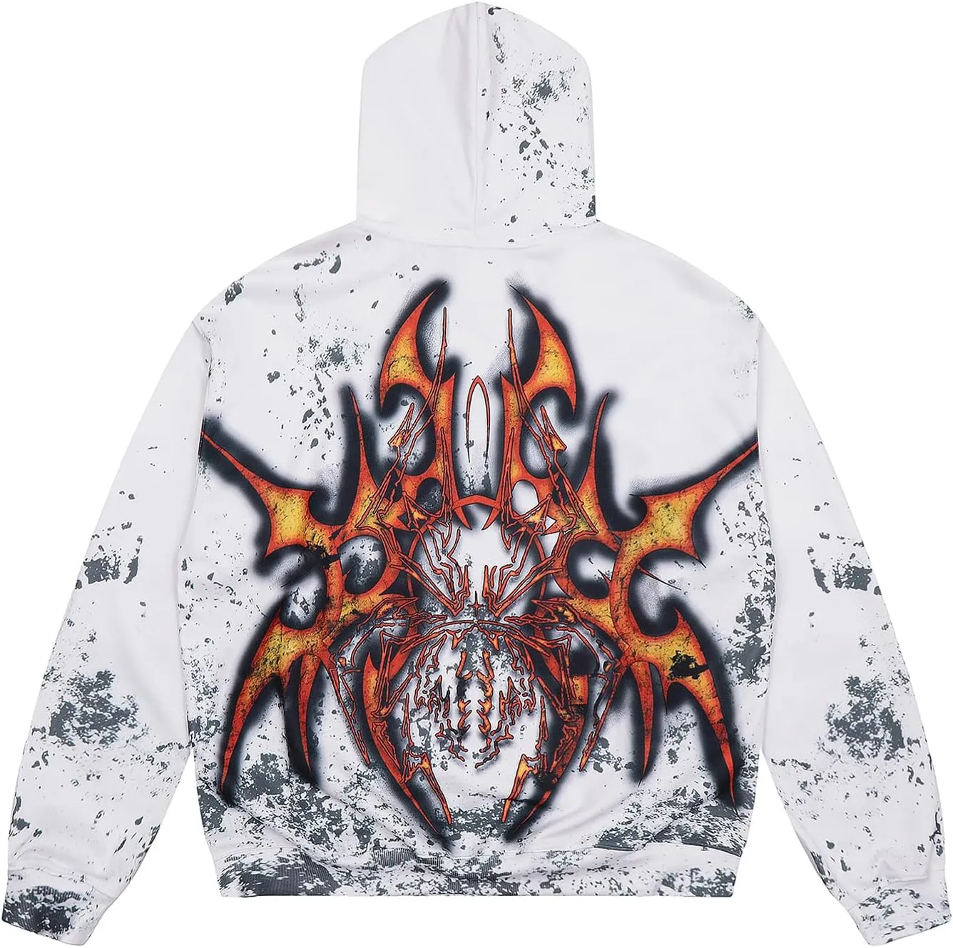 DONCARE Saint Tears Camouflage Vintage Full Patterm Print Hoodie Oversized Casual Daily Match Sweatshirts