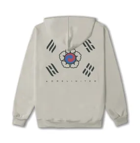 Cement-Colored Mugunghwa Flag Graphic Hoodie