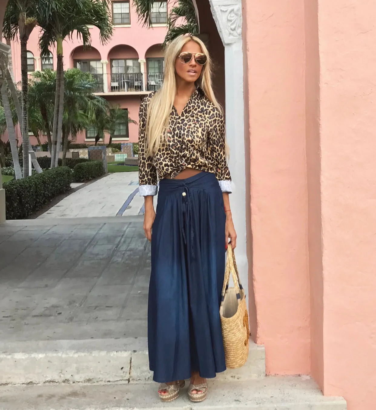 Print Long Sleeve Dress Shirt - The Amalfi Coast