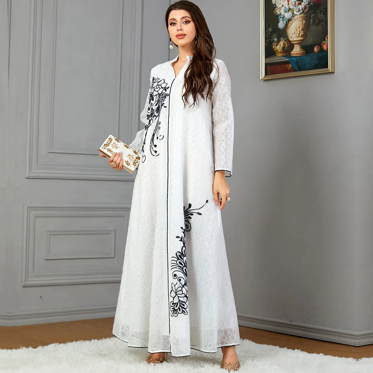 Sequin Applique Women's Clothing Dress