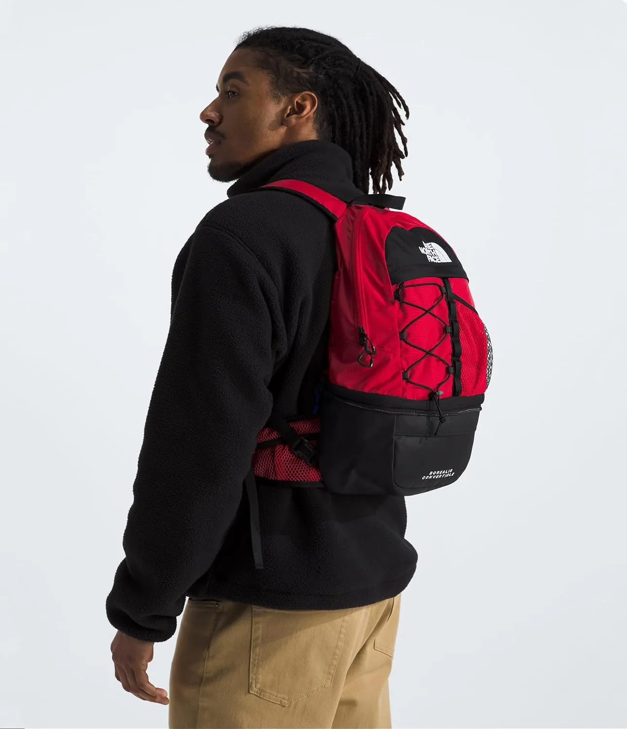 THE NORTH FACE Borealis Convertible Pack, TNF Red/TNF Black, One Size