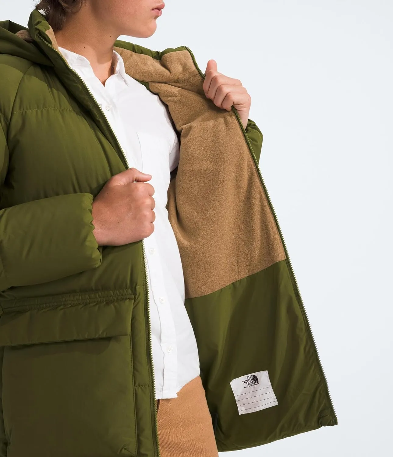 THE NORTH FACE Teen North Down Fleece-Lined Short Parka