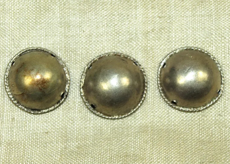 Vintage Thai Silver Clothing Decal, 18mm